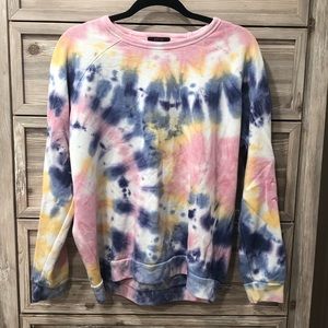Tie Dye Crew Neck Sweatshirt